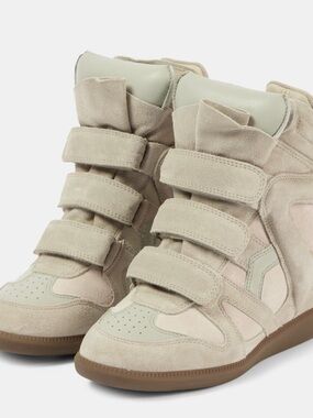 NWT Isabel Marant Beckett Hidden Wedge Suede Sneakers